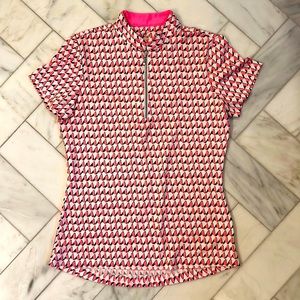 Ladies Golf top-Tail white label-Size XS